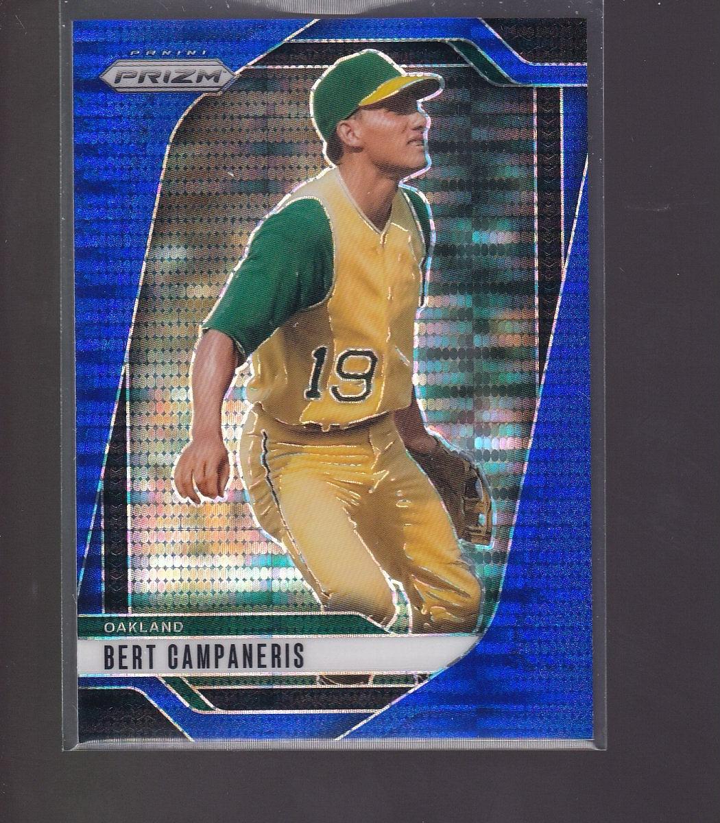 2025 Panini Prizm #290 Bert Campaneris Blue Pulsar Prizms #/75