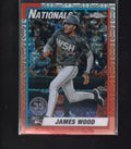 2025 Topps #T90C-55 James Wood 1990 Topps Baseball 35th Anniversary Chrome