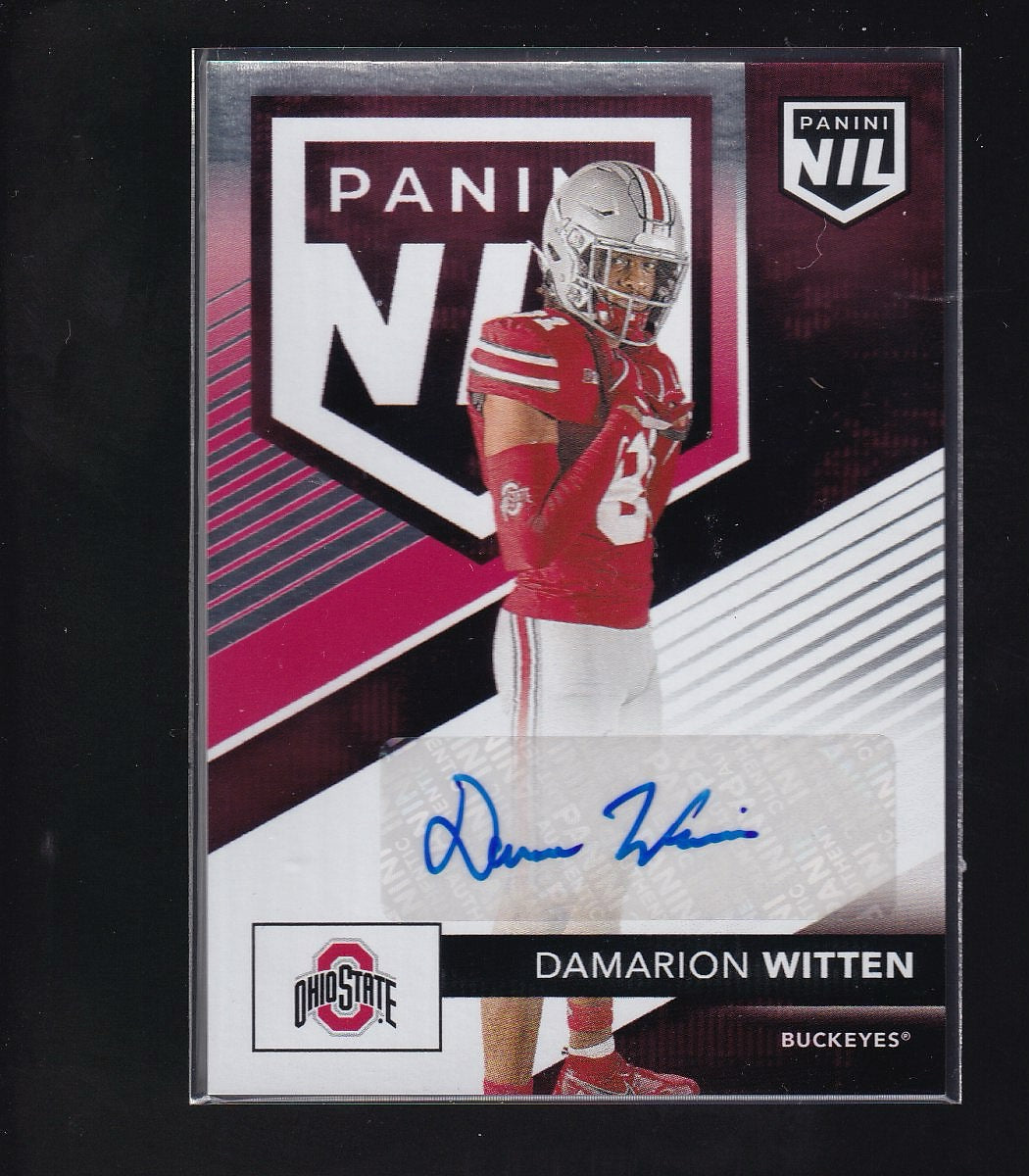 2025 Panini Ohio State University #DW Damarion Witten NIL Autographs