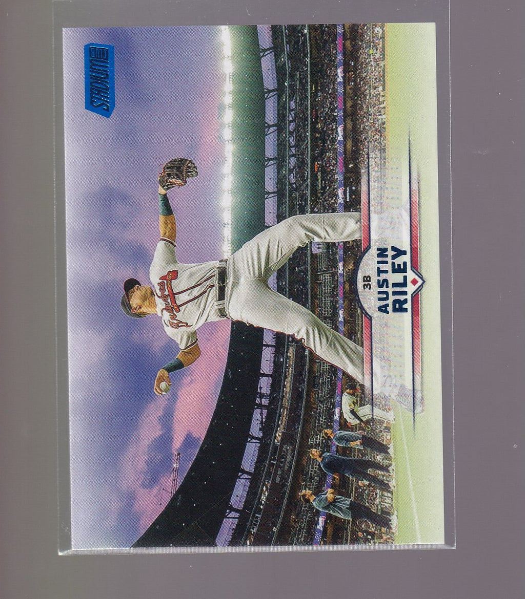 2025 Stadium Club #72 Austin Riley Blue Foil