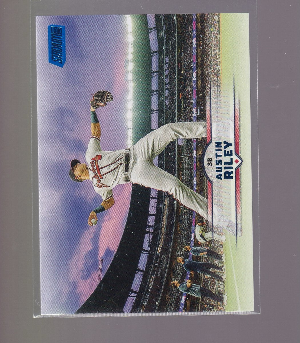 2025 Stadium Club #72 Austin Riley Blue Foil