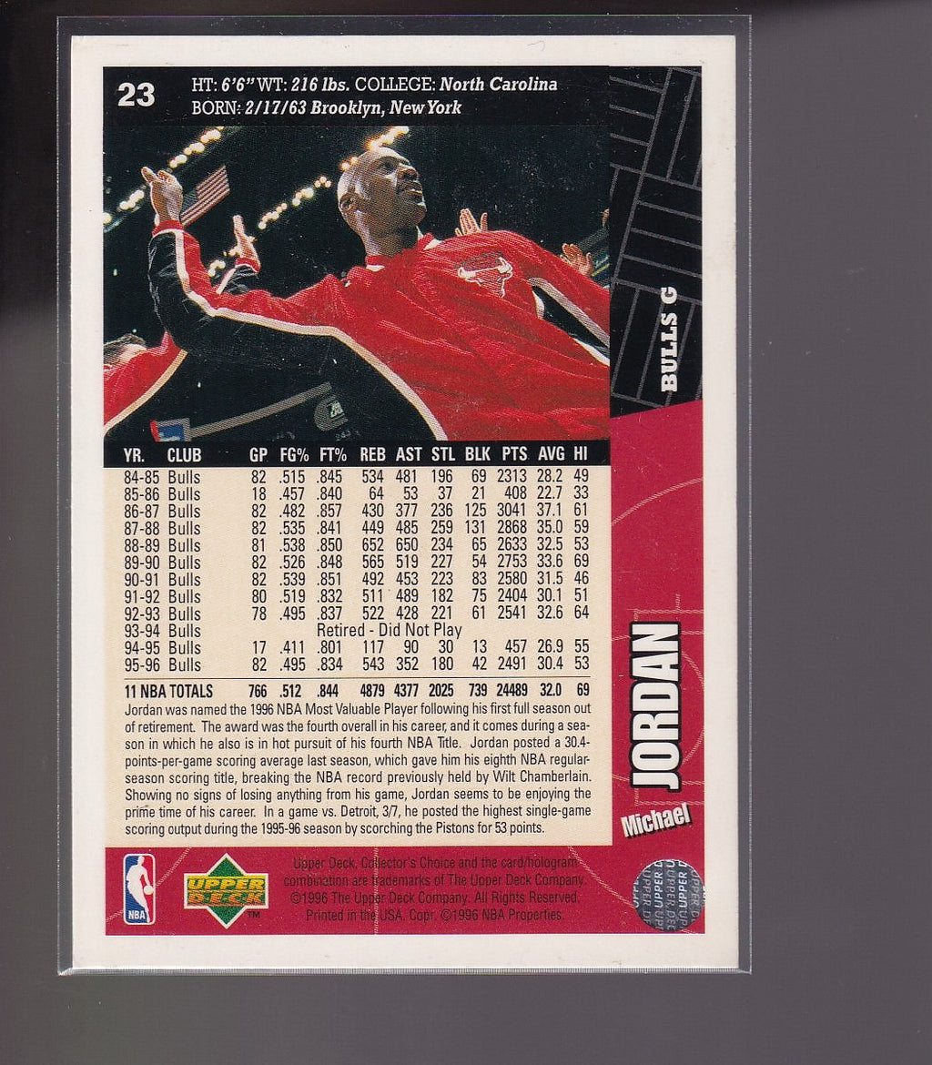 1996-97 Collector's Choice French #23 Michael Jordan