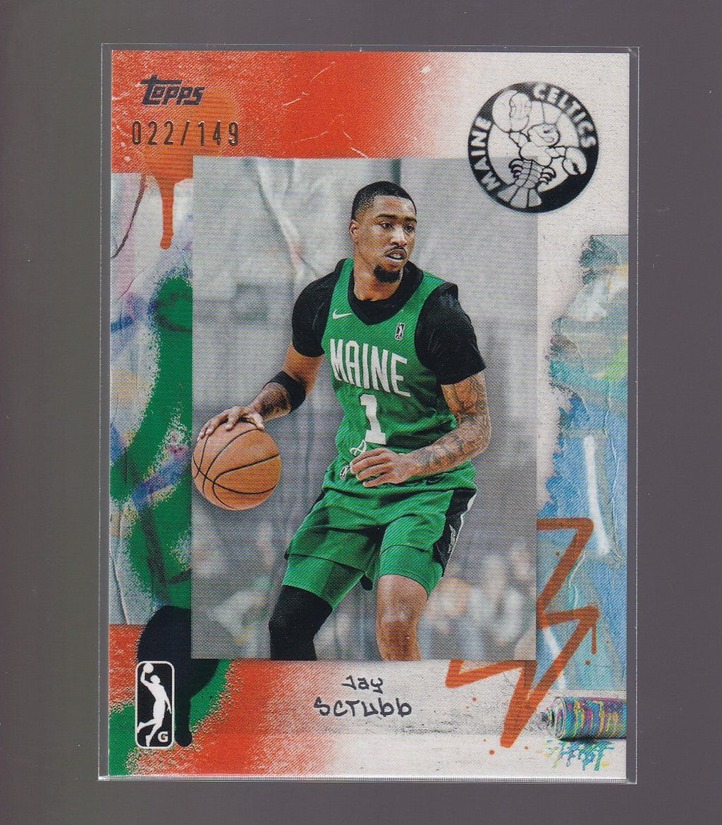 2024-25 Topps G-League #48 Jay Scrubb Orange #/149