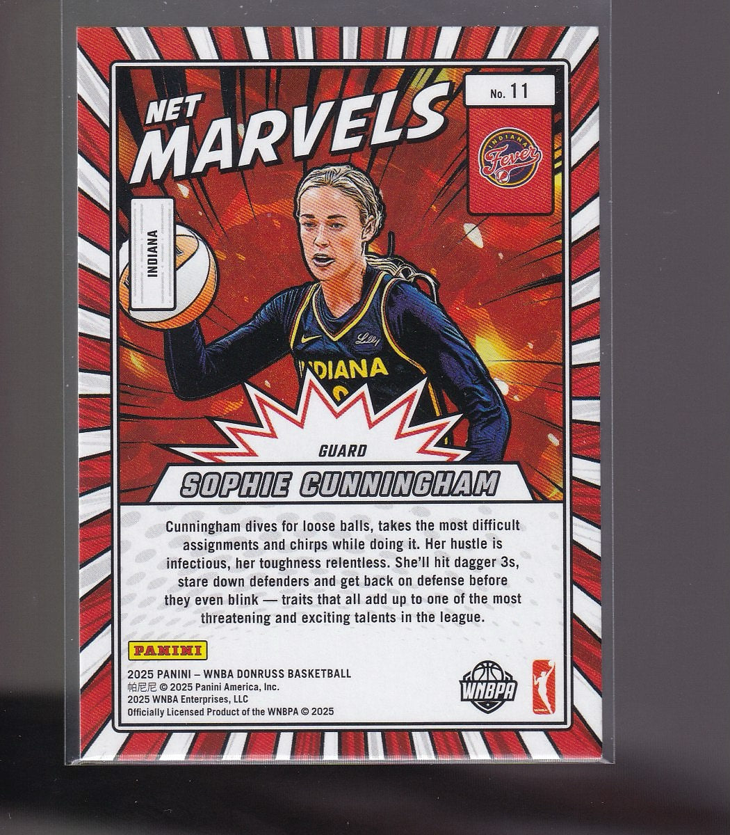 2025 Donruss WNBA #11 Sophie Cunningham Net Marvels