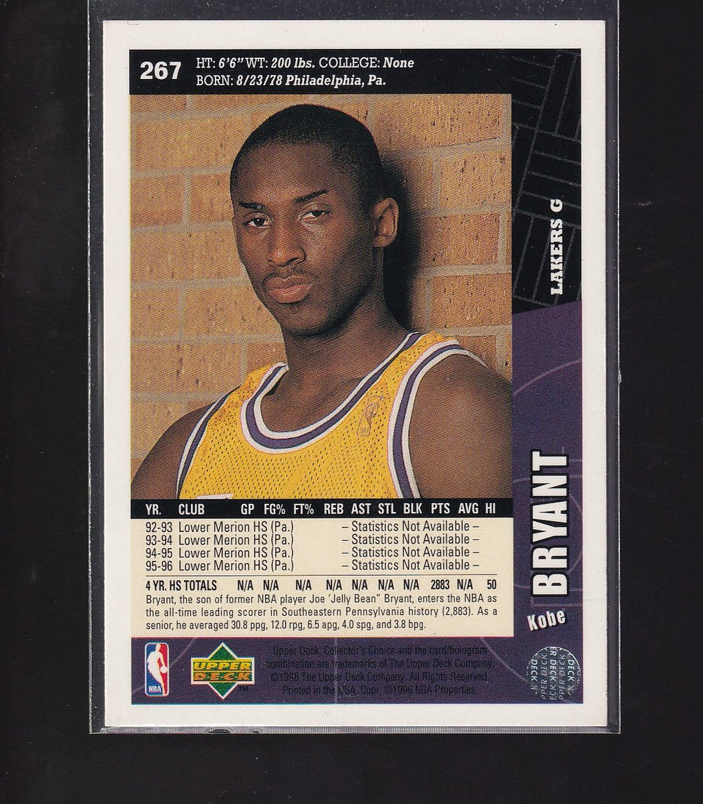 1996-97 Collector's Choice Los Angeles Lakers #LA2 Kobe Bryant