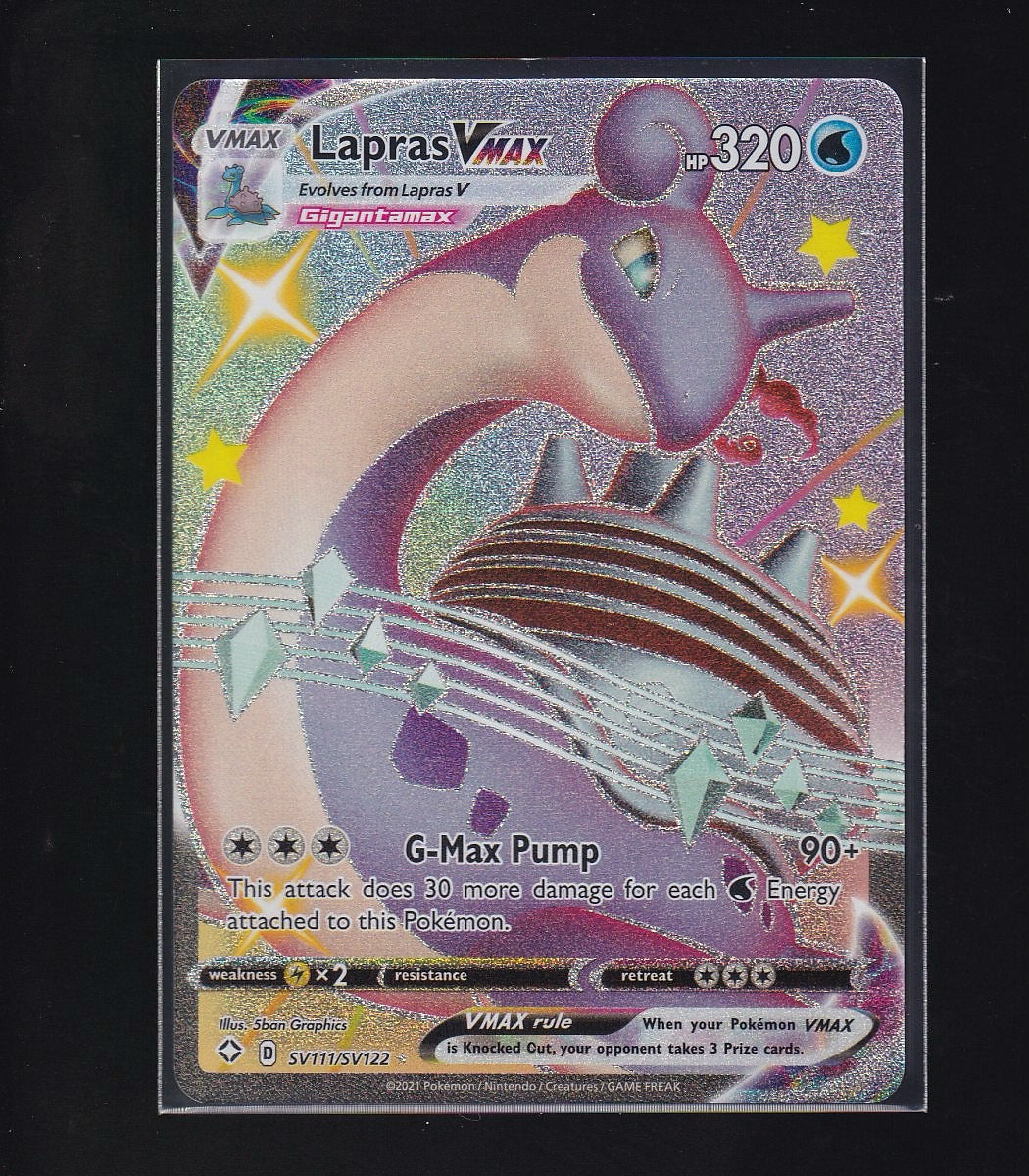 Shining Fates: Shiny Vault #SV111/SV122 Lapras VMAX