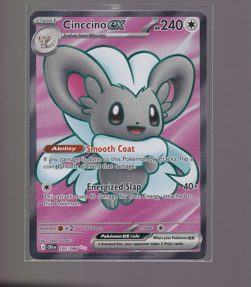 ME04: Chaos Rising #105/086 Cinccino ex