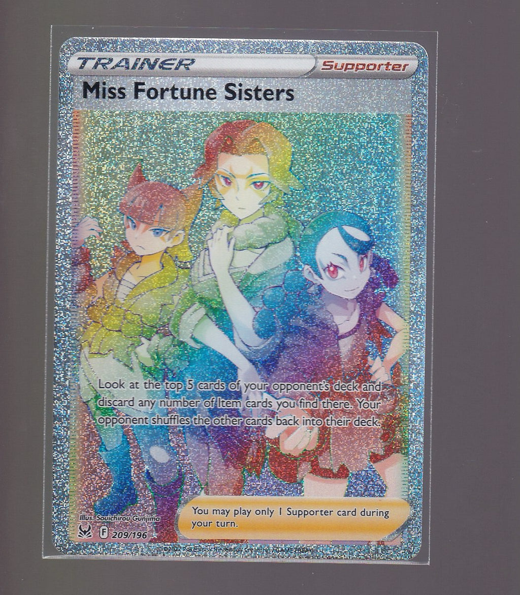 SWSH11: Lost Origin #209/196 Miss Fortune Sisters (Secret)