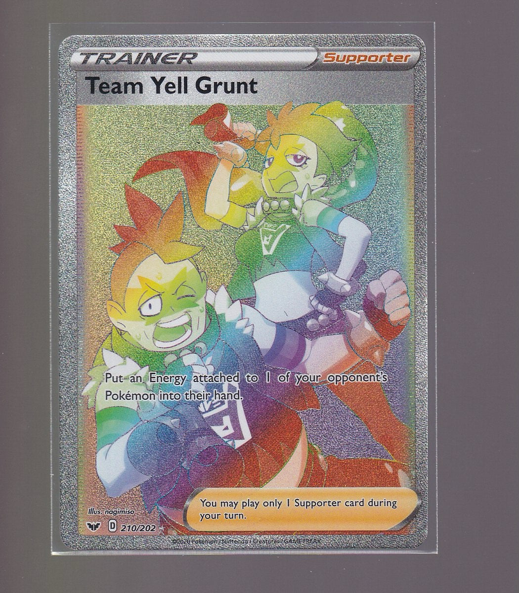 SWSH01: Sword & Shield Base Set #210/202 Team Yell Grunt (Secret)