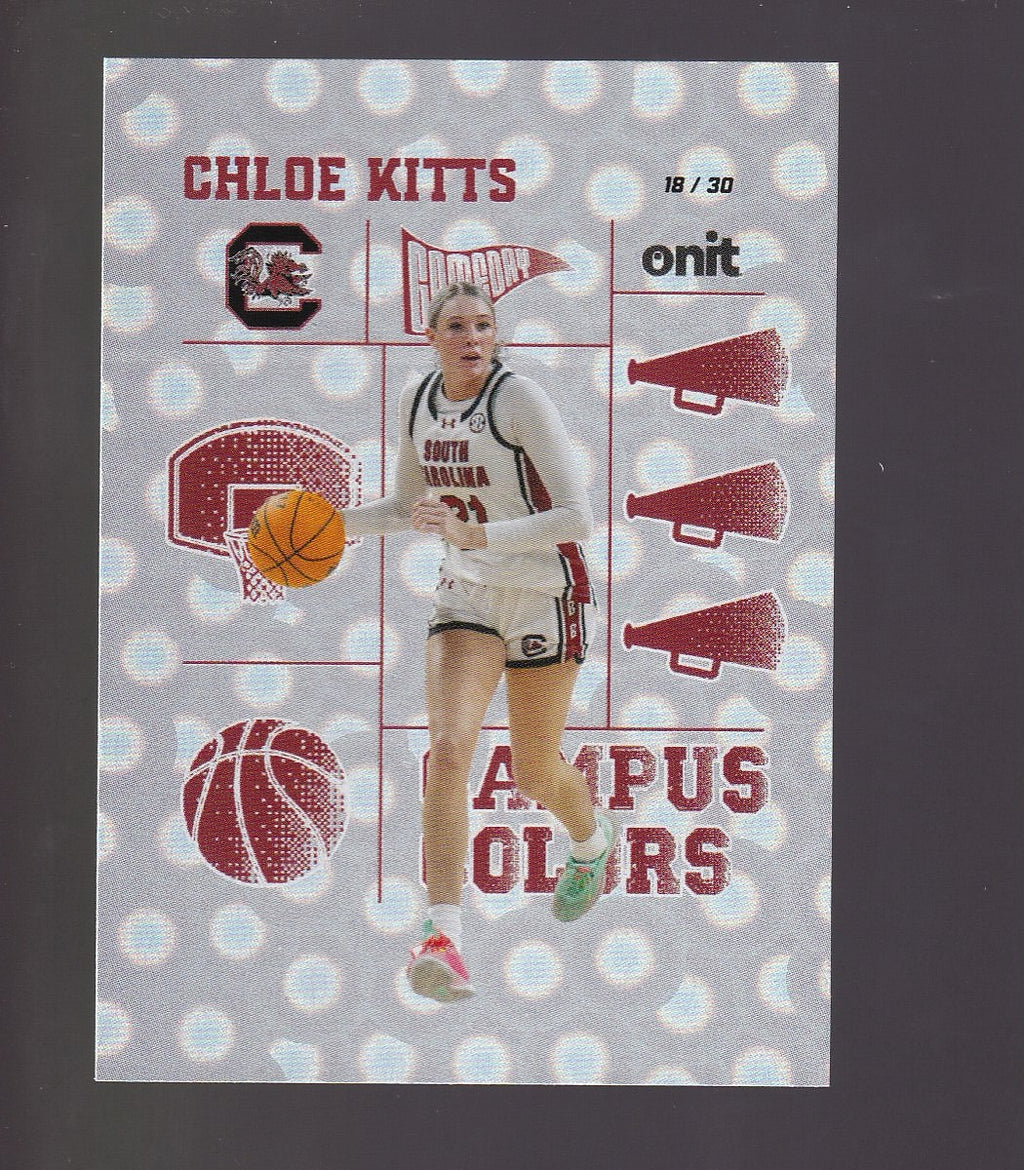 2025-26 ONIT Athlete SC Gamecocks #CC-10 Chloe Kitts Campus Colors Holo #/30