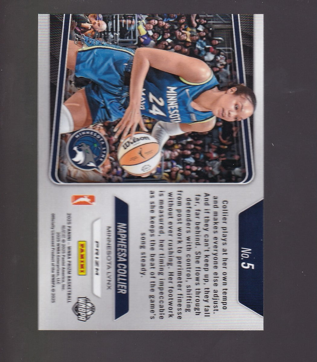 2025 Panini Prizm WNBA #5 Napheesa Collier Top Tier Blue Pulsar Prizms #/199