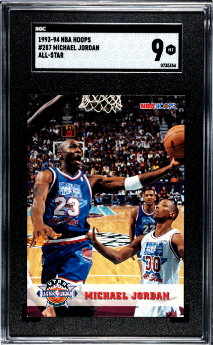 1993-94 Nba Hoops #257 Michael Jordan All-Star SGC 9