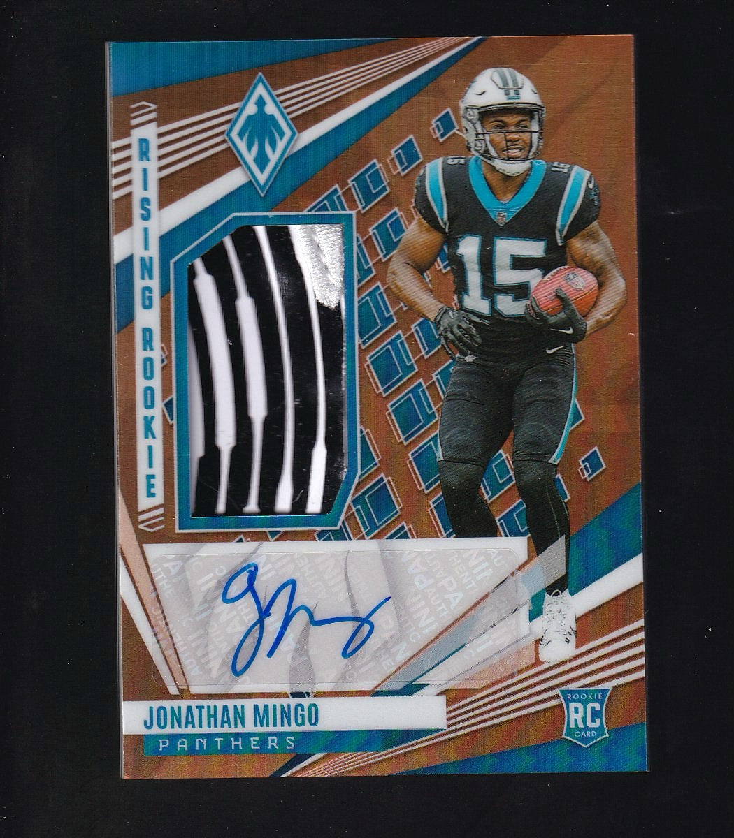 2023 Panini Phoenix #RMS-JMI Jonathan Mingo Rising Rookie Mat Sig Gloves #/99