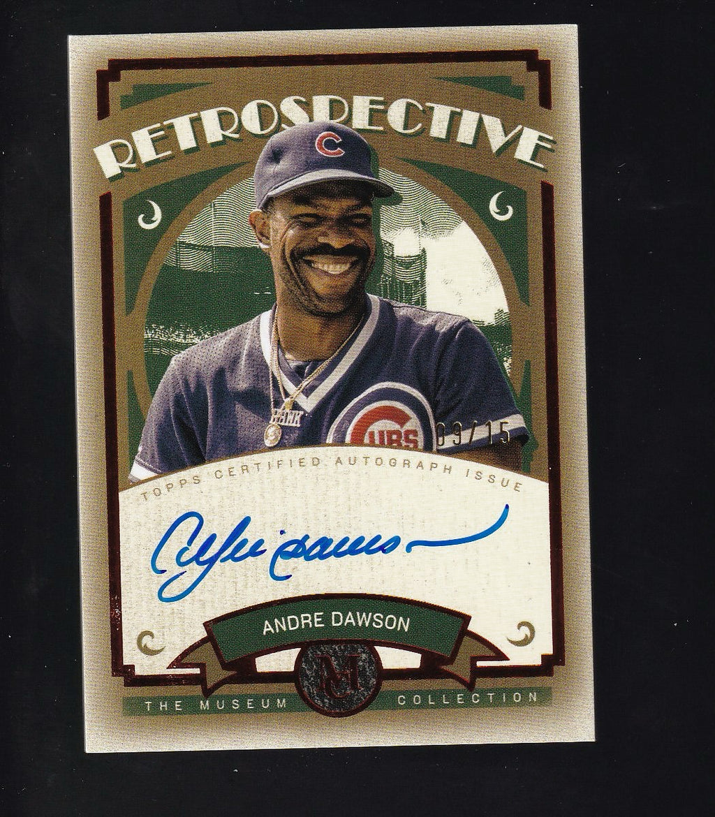 2025 Topps Museum Collection #RS-AD Andre Dawson Retro Signatures-Ruby #/15