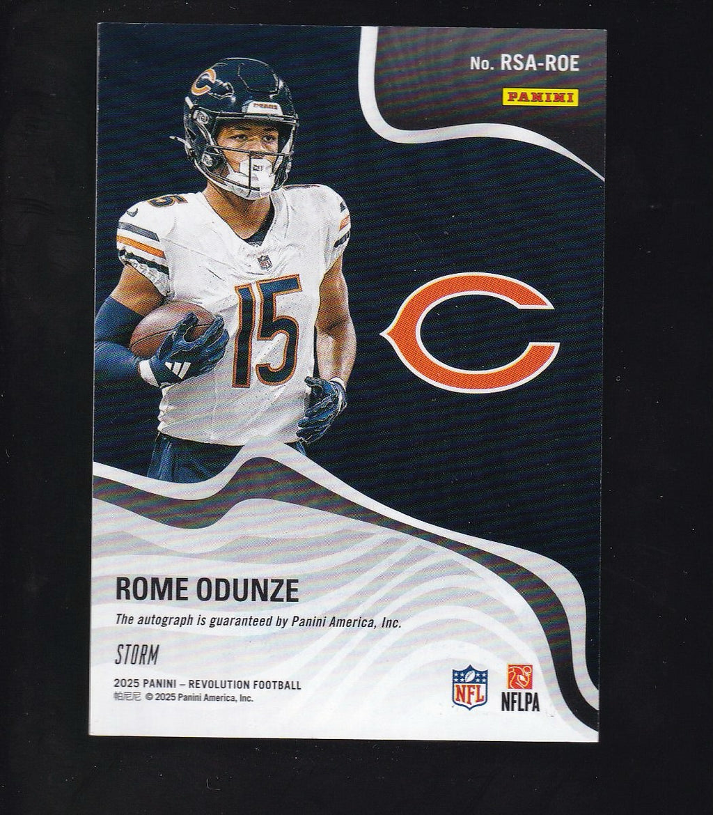 2025 Panini Revolution #RSA-ROE Rome Odunz Revolution Signatures Storm