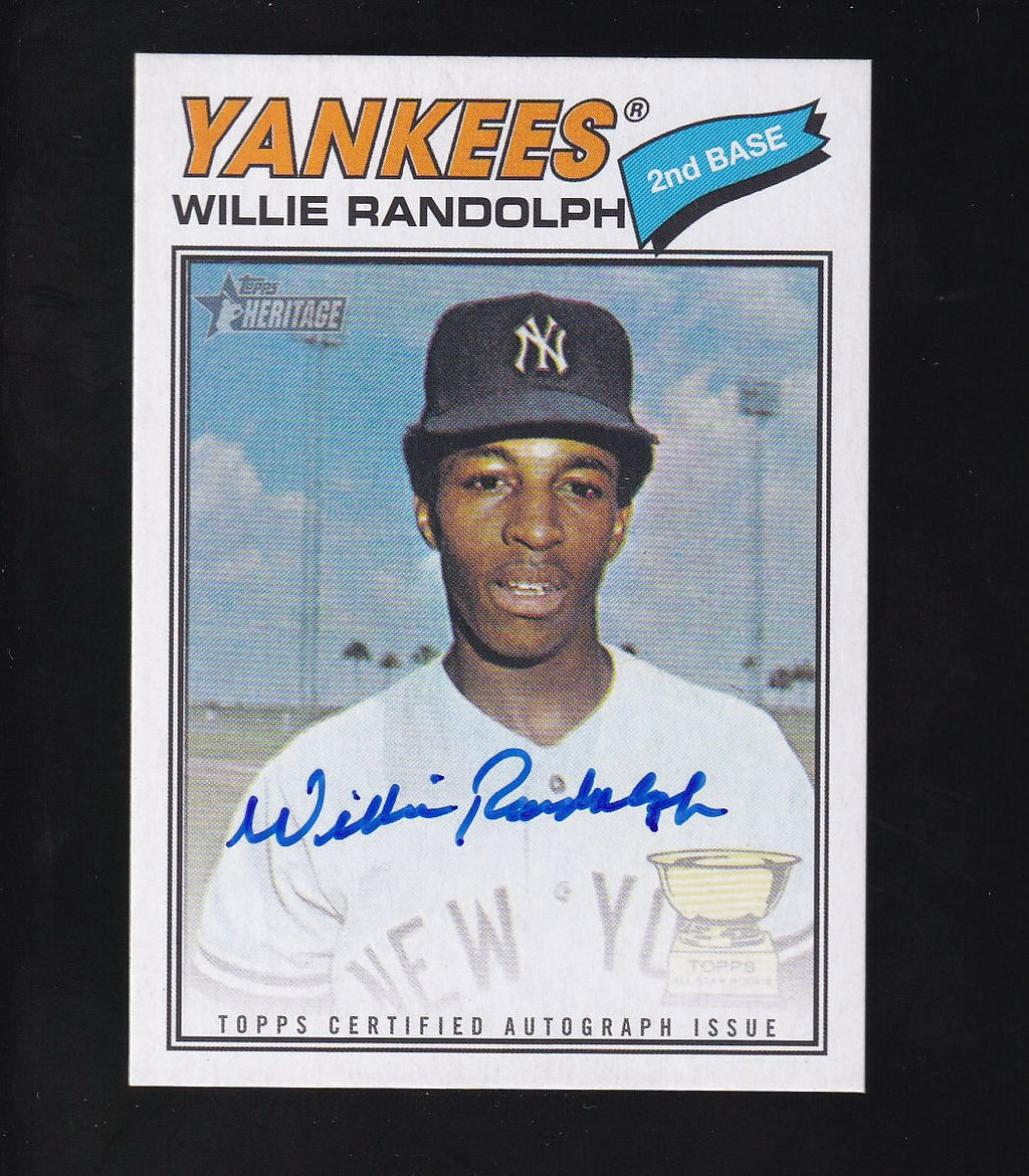 2026 Topps Heritage #77RO-WR Willie Randolph Real One Autographs