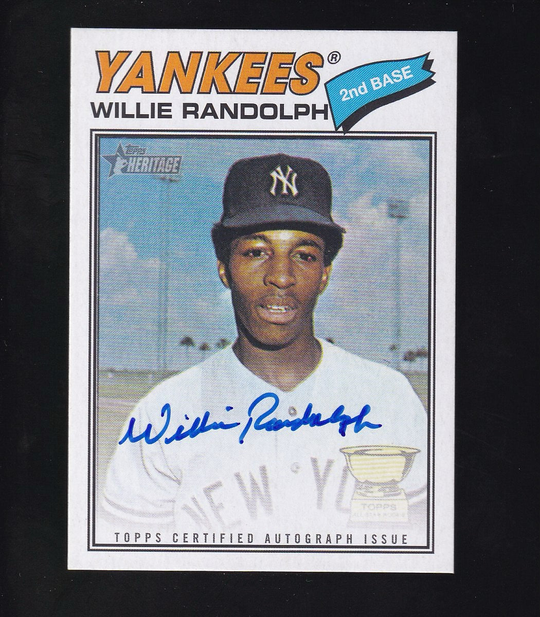 2026 Topps Heritage #77RO-WR Willie Randolph Real One Autographs