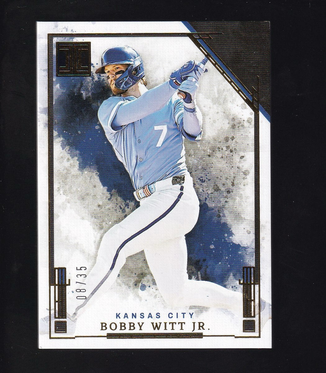 2025 Panini Impeccable #42 Bobby Witt Jr. Gold #/25