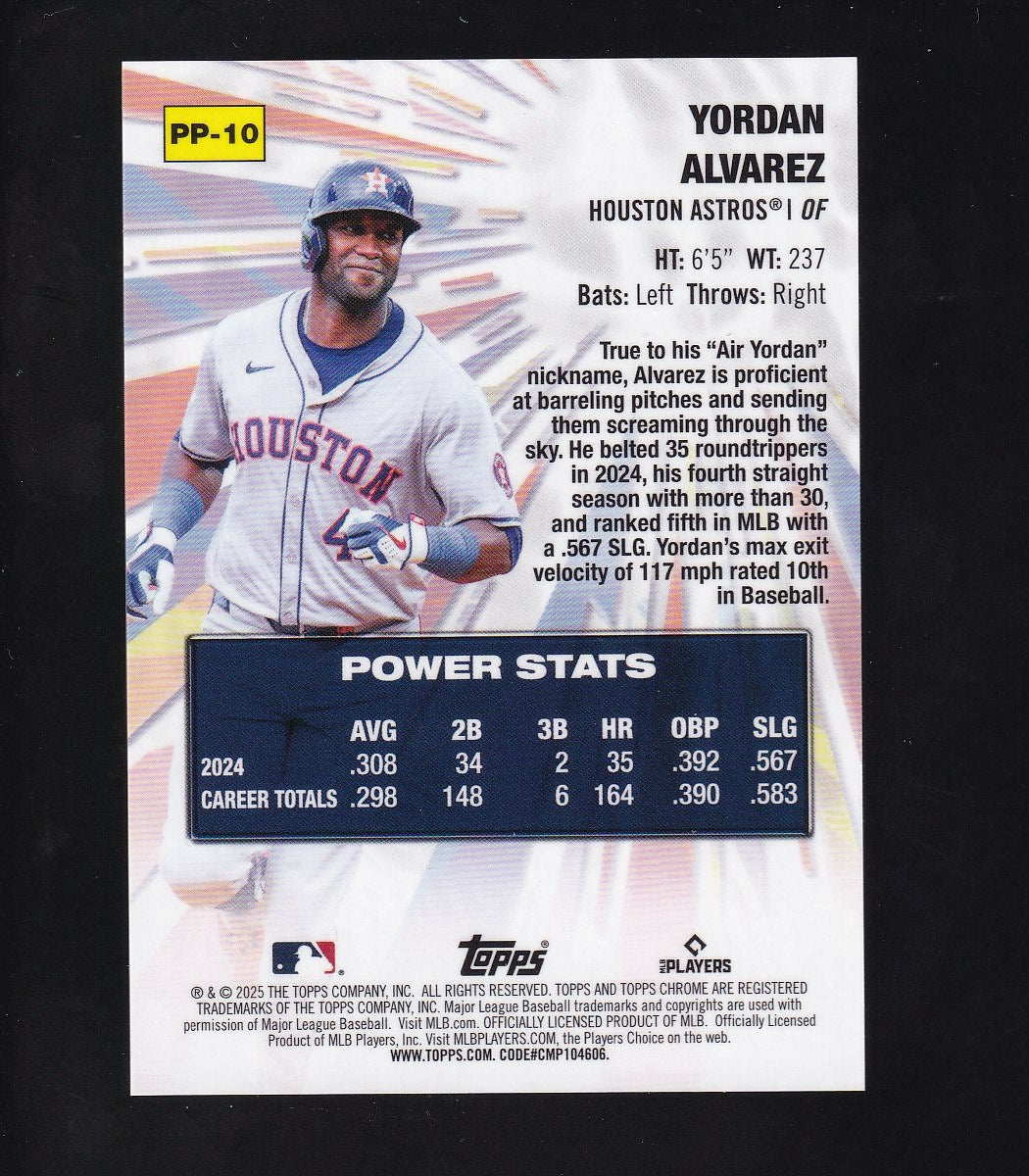 2025 Topps Chrome Logofractor #PP-14 José Ramírez Power Players Gold Ref #/50