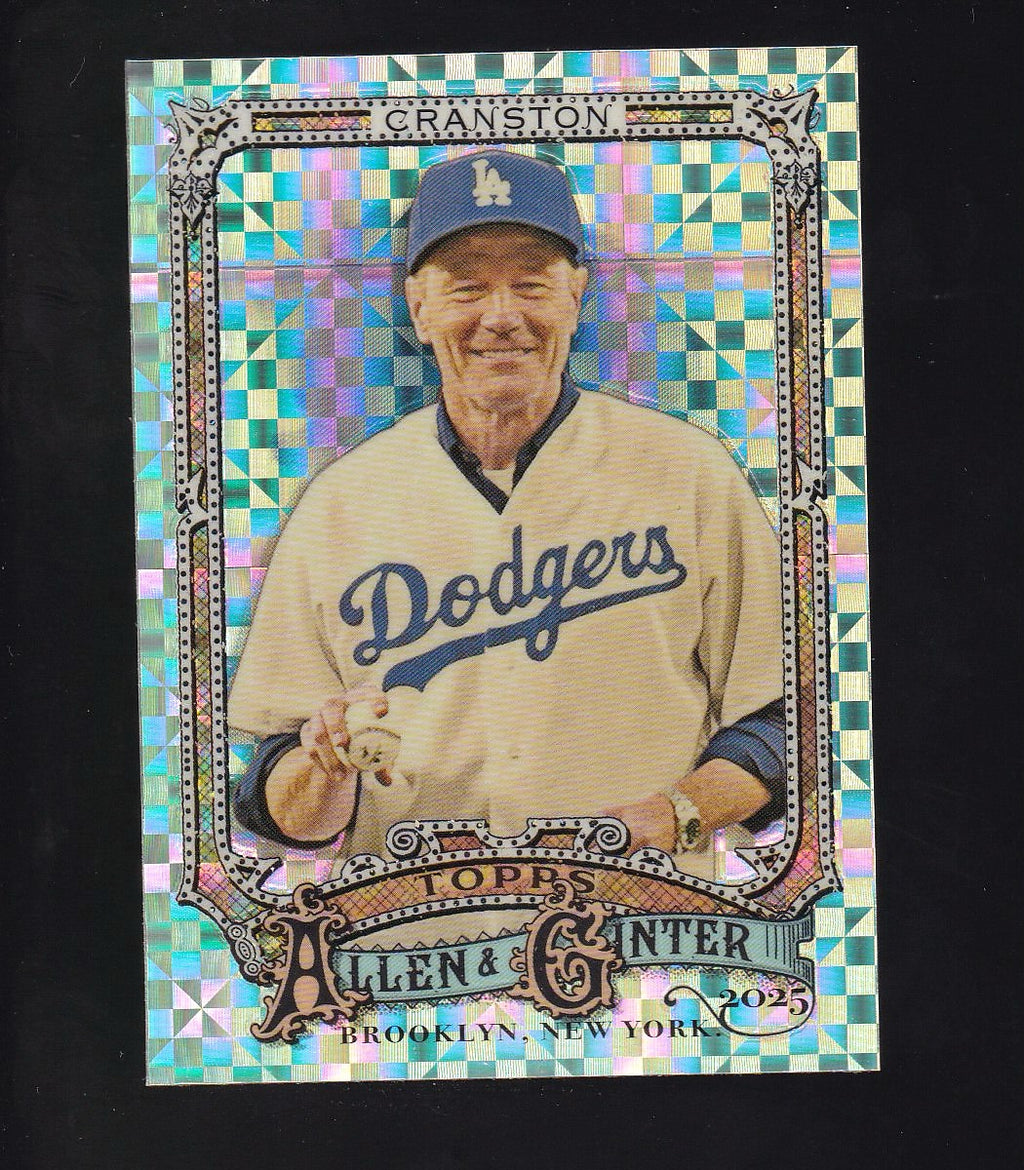2025 Topps Allen & Ginter #290 Bryan Cranston Chrome X-Fractor