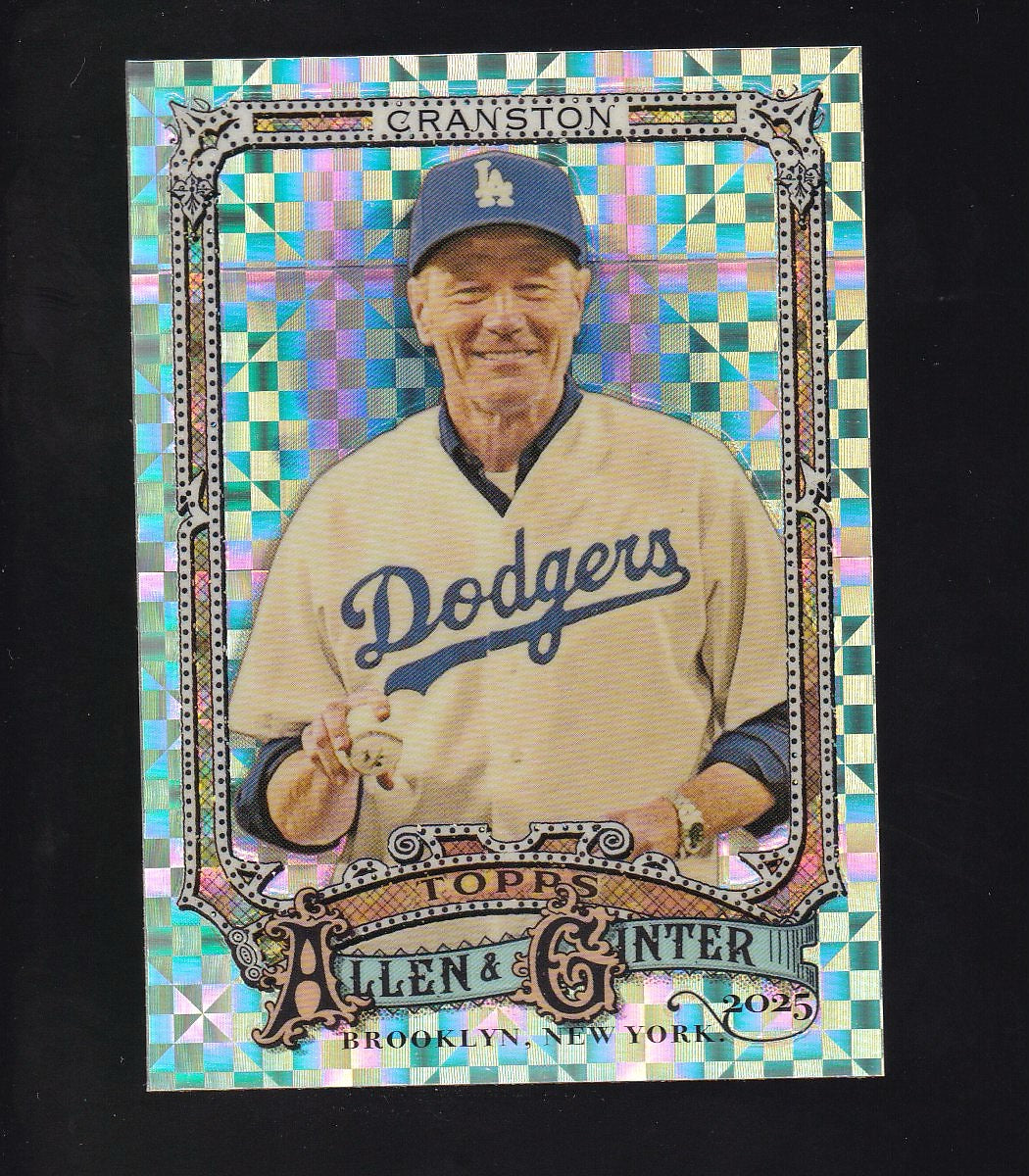 2025 Topps Allen & Ginter #290 Bryan Cranston Chrome X-Fractor