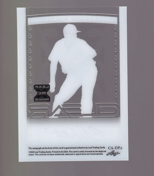 2022 Leaf Trinity #CA-BW1 Brandon Walter Clear Autographs Foil Gold #/50
