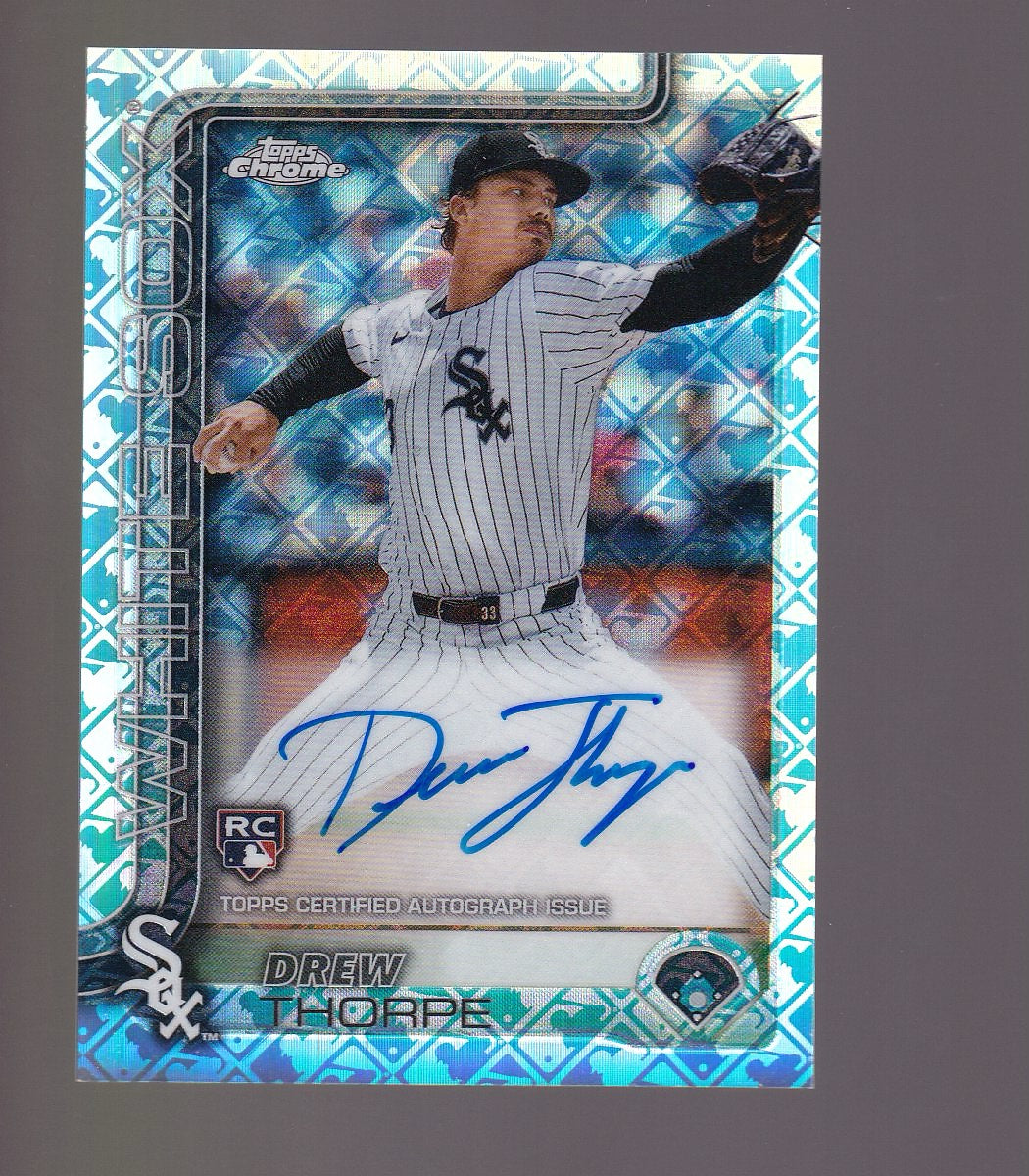 2025 Topps Chrome Logofractor Edition #RA-DT Drew Thorpe Rookie Autographs