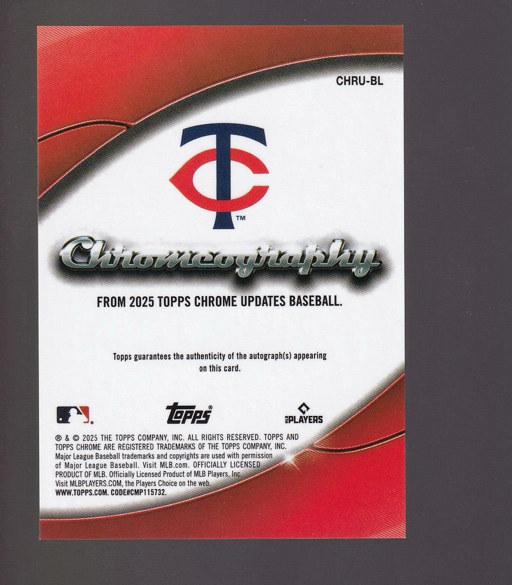 2025 Topps Chrome Update #CHRU-BL Brooks Lee Chromeography Blue Refractors #/150