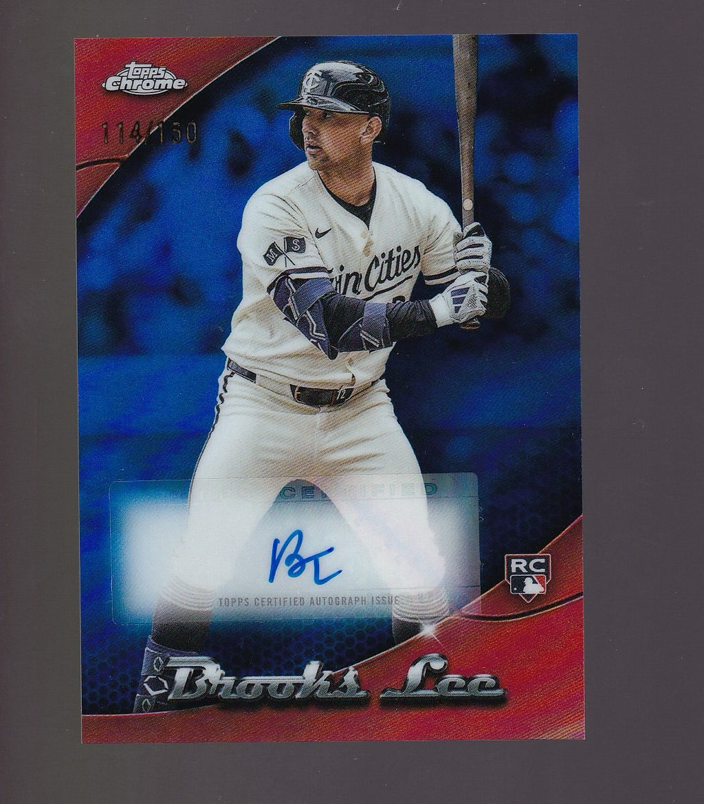 2025 Topps Chrome Update #CHRU-BL Brooks Lee Chromeography Blue Refractors #/150