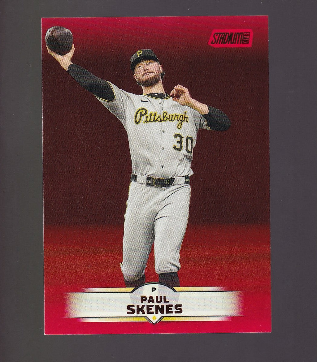2025 Stadium Club #105 Paul Skenes Red Foil