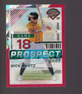 2024 Panini Prospect Edition #143 Nick Kurtz Red Ice Holo