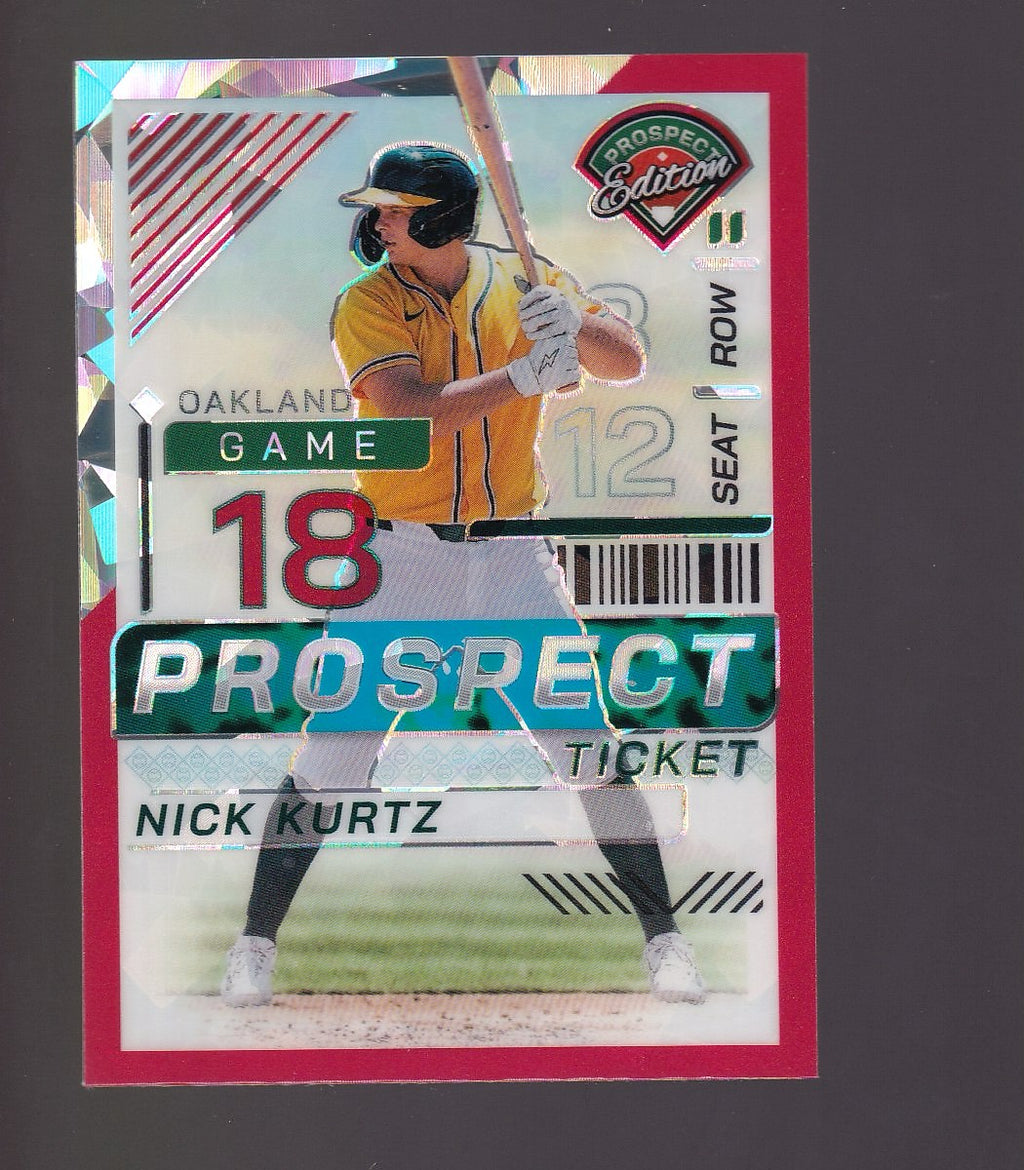 2024 Panini Prospect Edition #143 Nick Kurtz Red Ice Holo