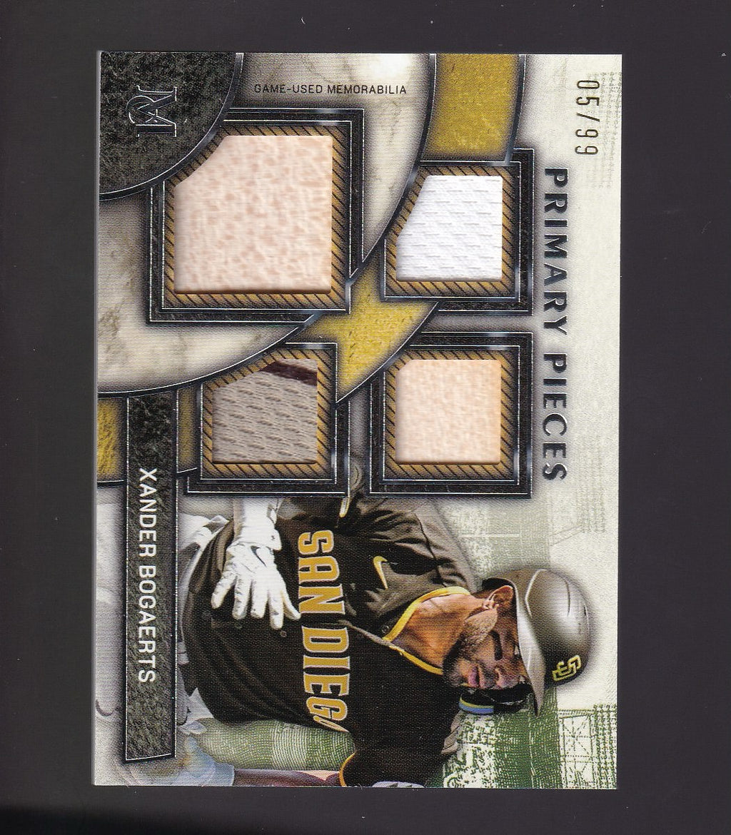 2024 Topps Museum Collection #SPPQ-XB Xander Bogaerts Quad Relics #/99