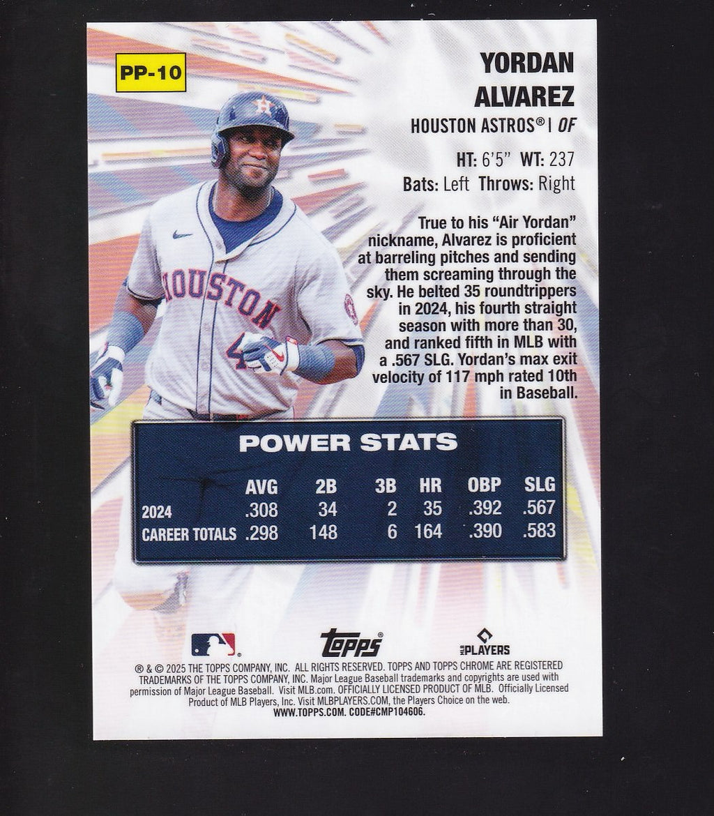2025 Topps Chrome Logofractor #PP-14 José Ramírez Power Players Gold Refr #/50