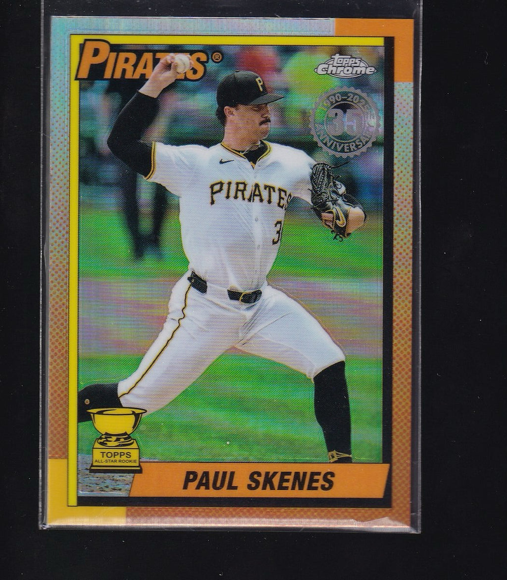 2025 Topps Chrome #90CB-13 Paul Skenes 1990 Topps Baseball Refractors