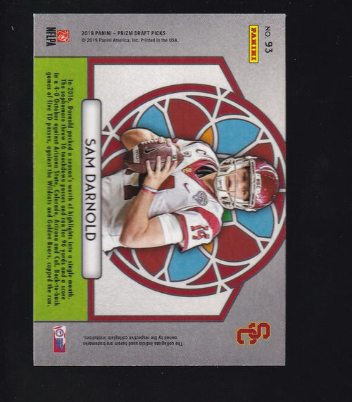 2019 Panini Prizm Draft Picks #93 Sam Darnold Prizms Silver