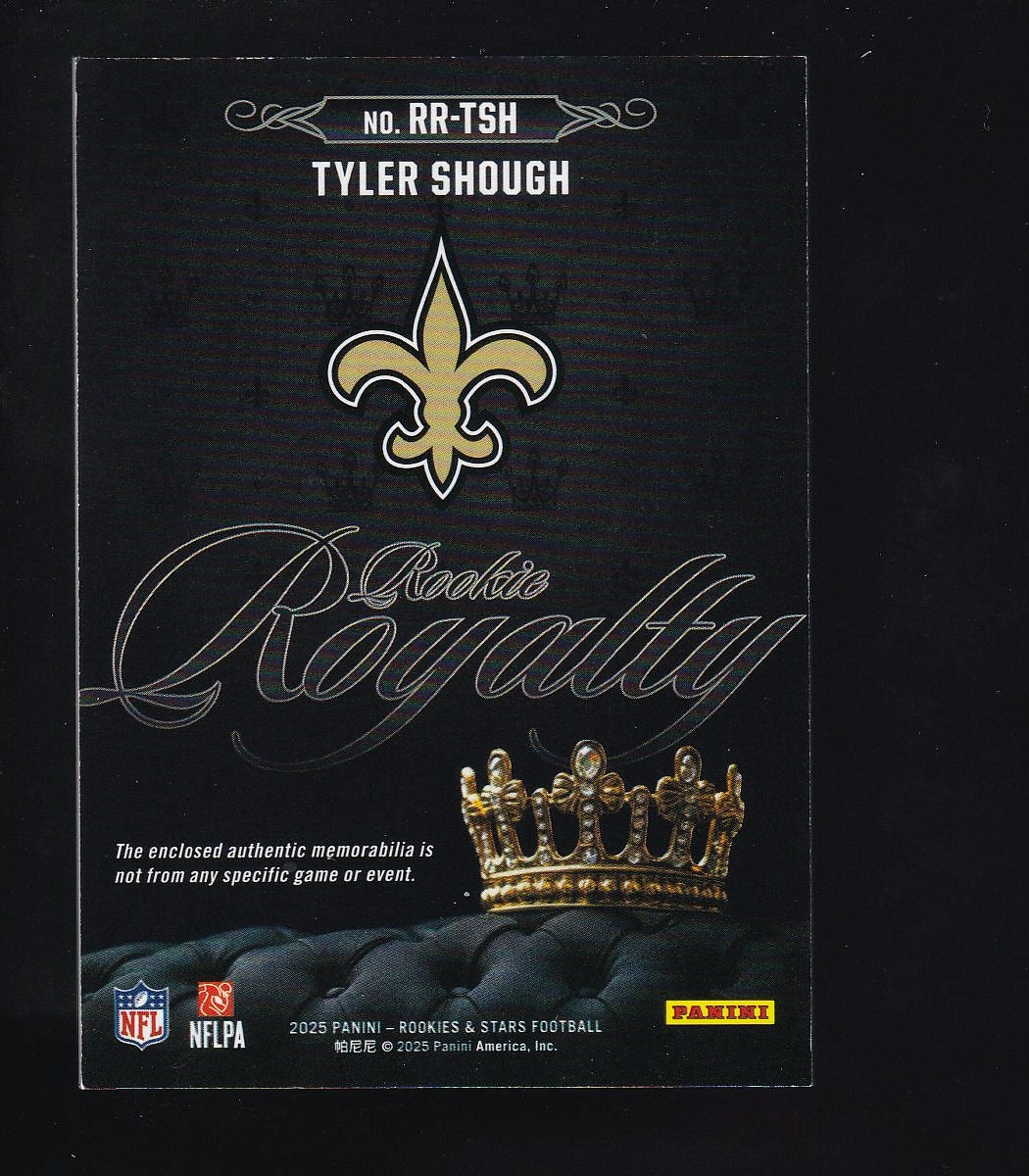 2025 Panini Rookies & Stars #RR-TSH Tyler Shough Rookie Royalty