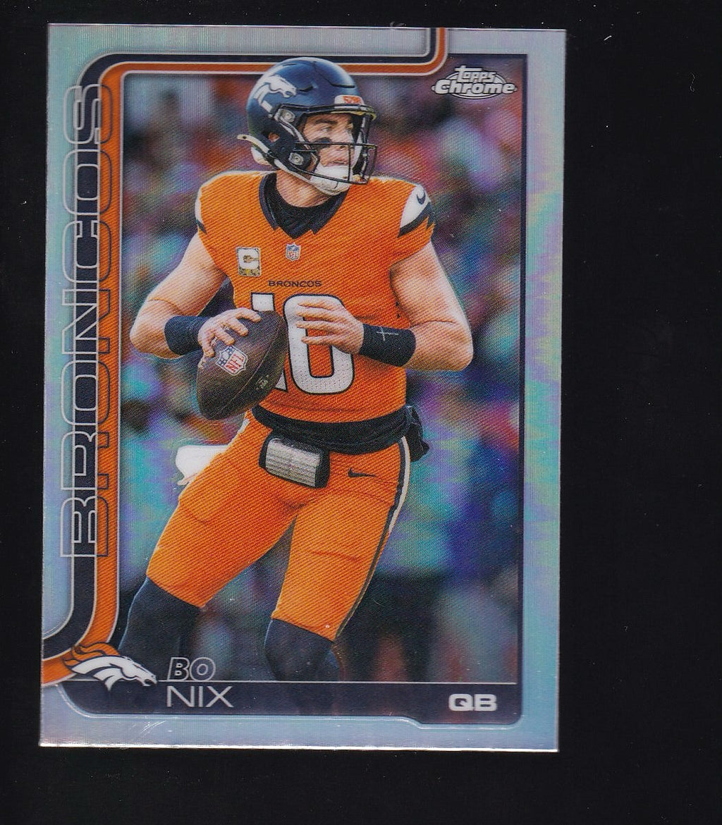 2025 Topps Chrome #88 Bo Nix Refractor