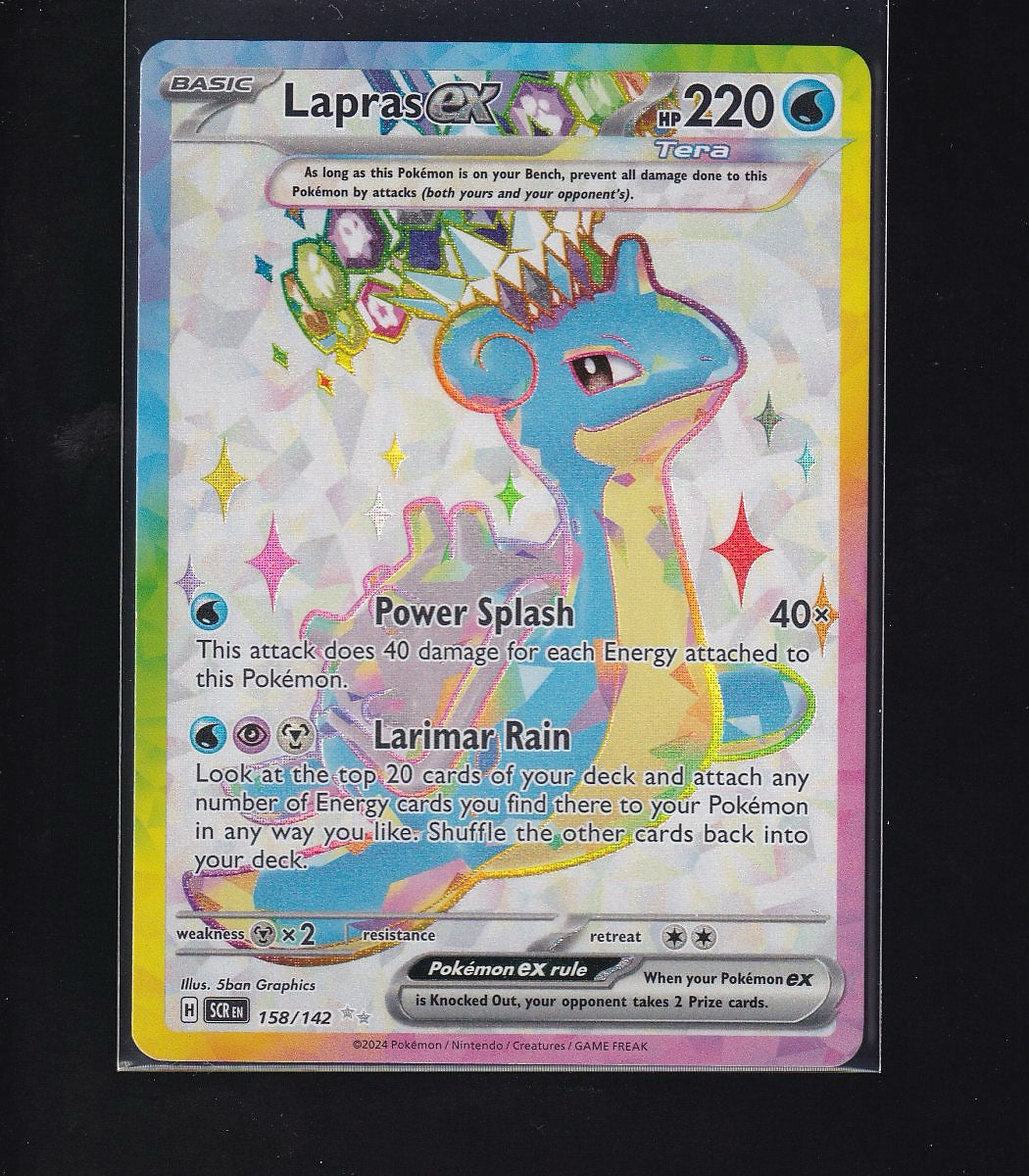 SV07: Stellar Crown #158/142 Lapras ex