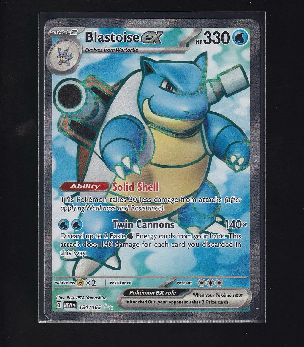 SV: Scarlet & Violet 151 #184/165 Blastoise ex