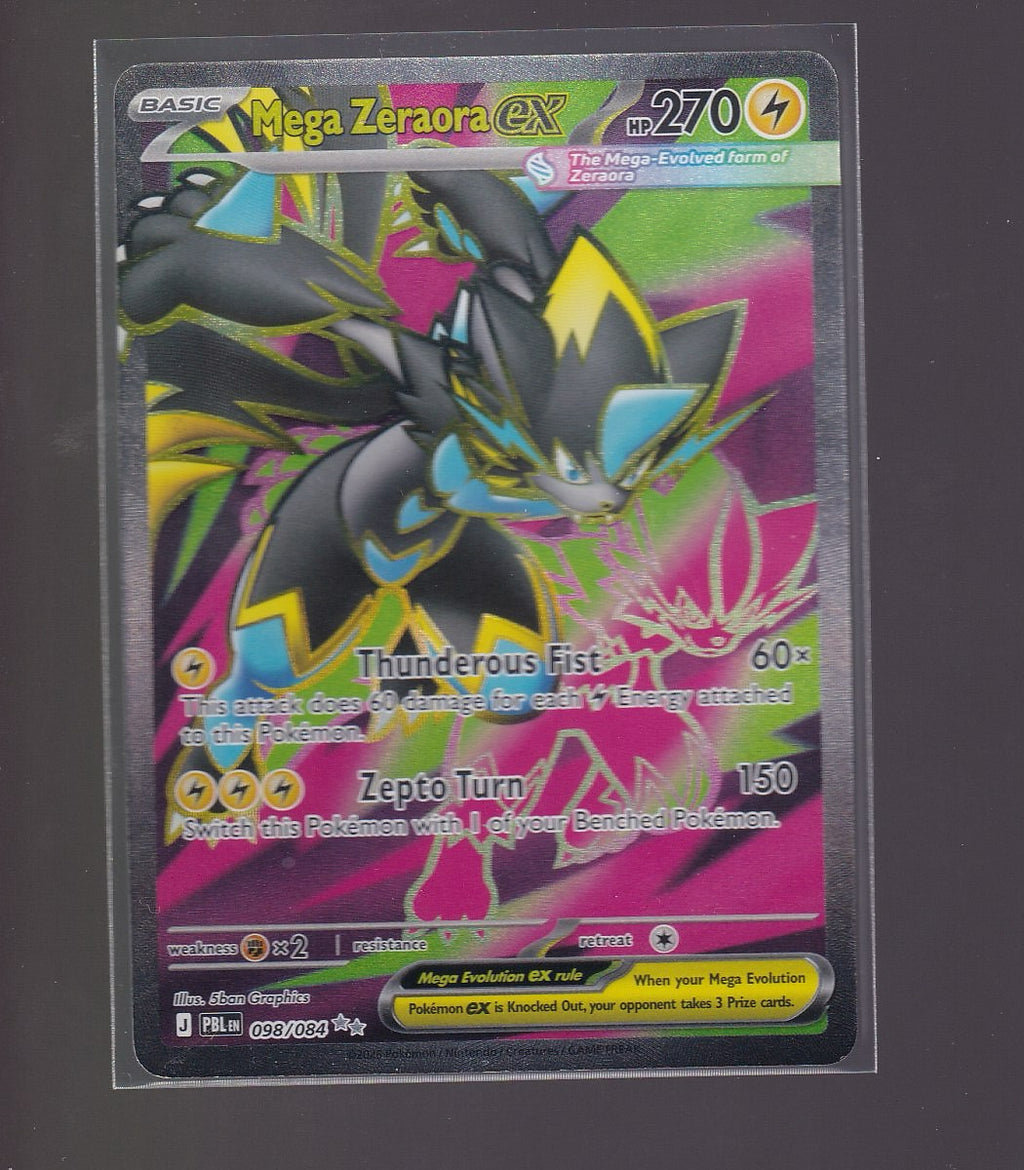 ME05: Pitch Black #098/084 Mega Zeraora ex
