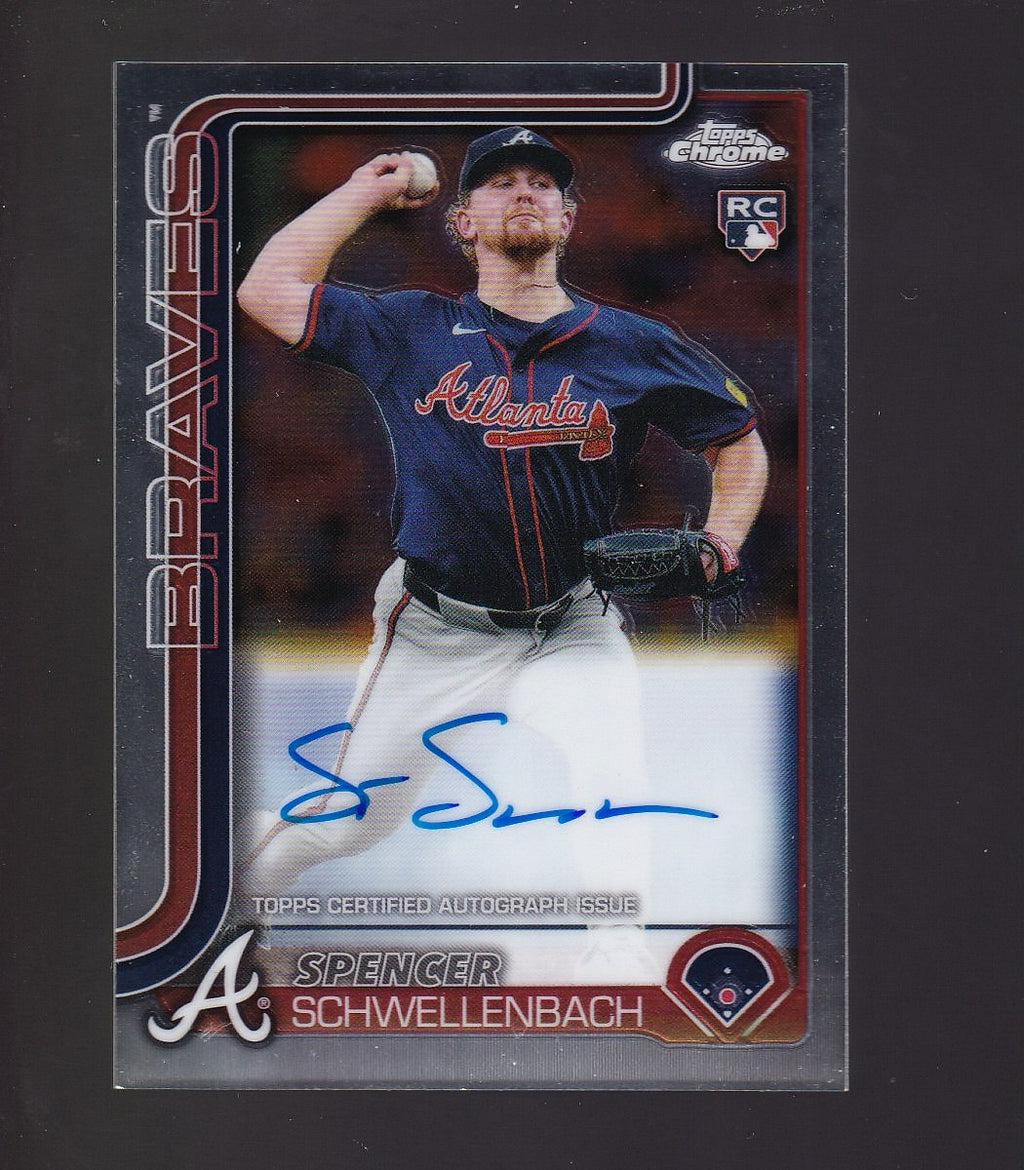 2025 Topps Chrome #RA-SS Spencer Schwellenbach Rookie Autographs