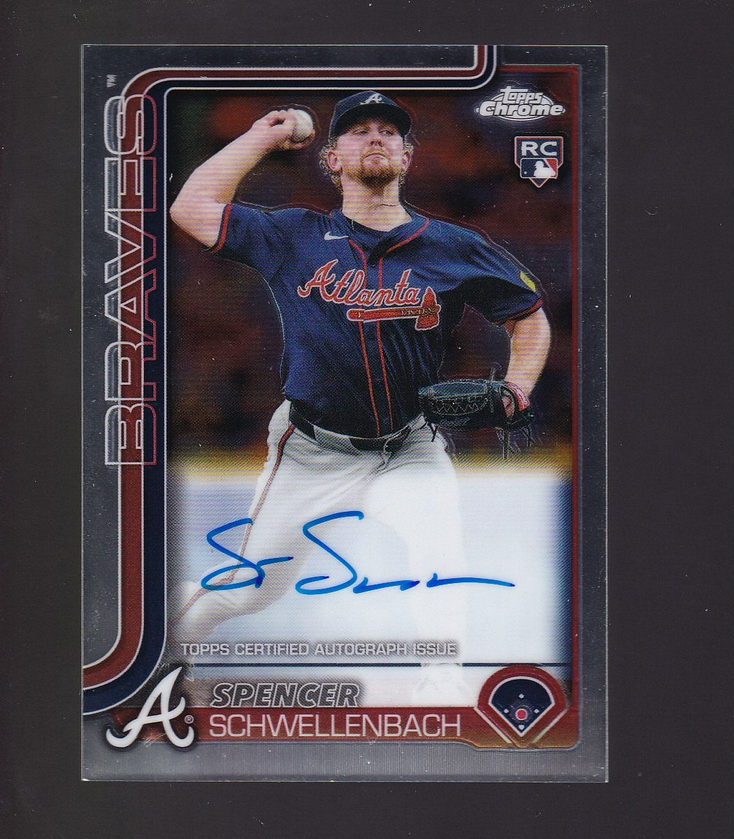 2025 Topps Chrome #RA-SS Spencer Schwellenbach Rookie Autographs