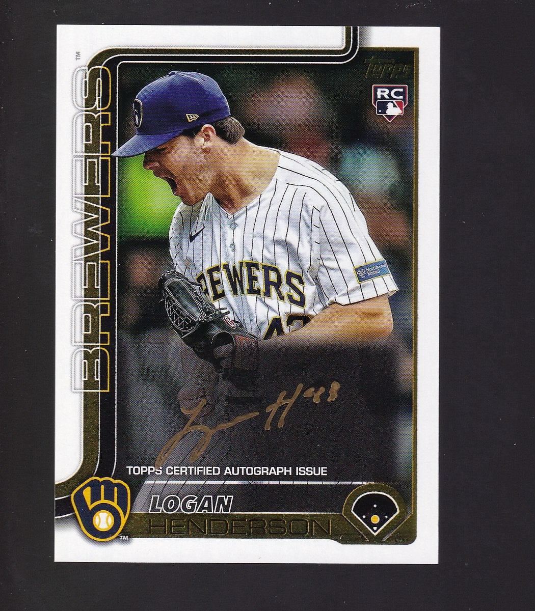2025 Topps Update #US137 Logan Henderson Golden Mirror Autographs SSP