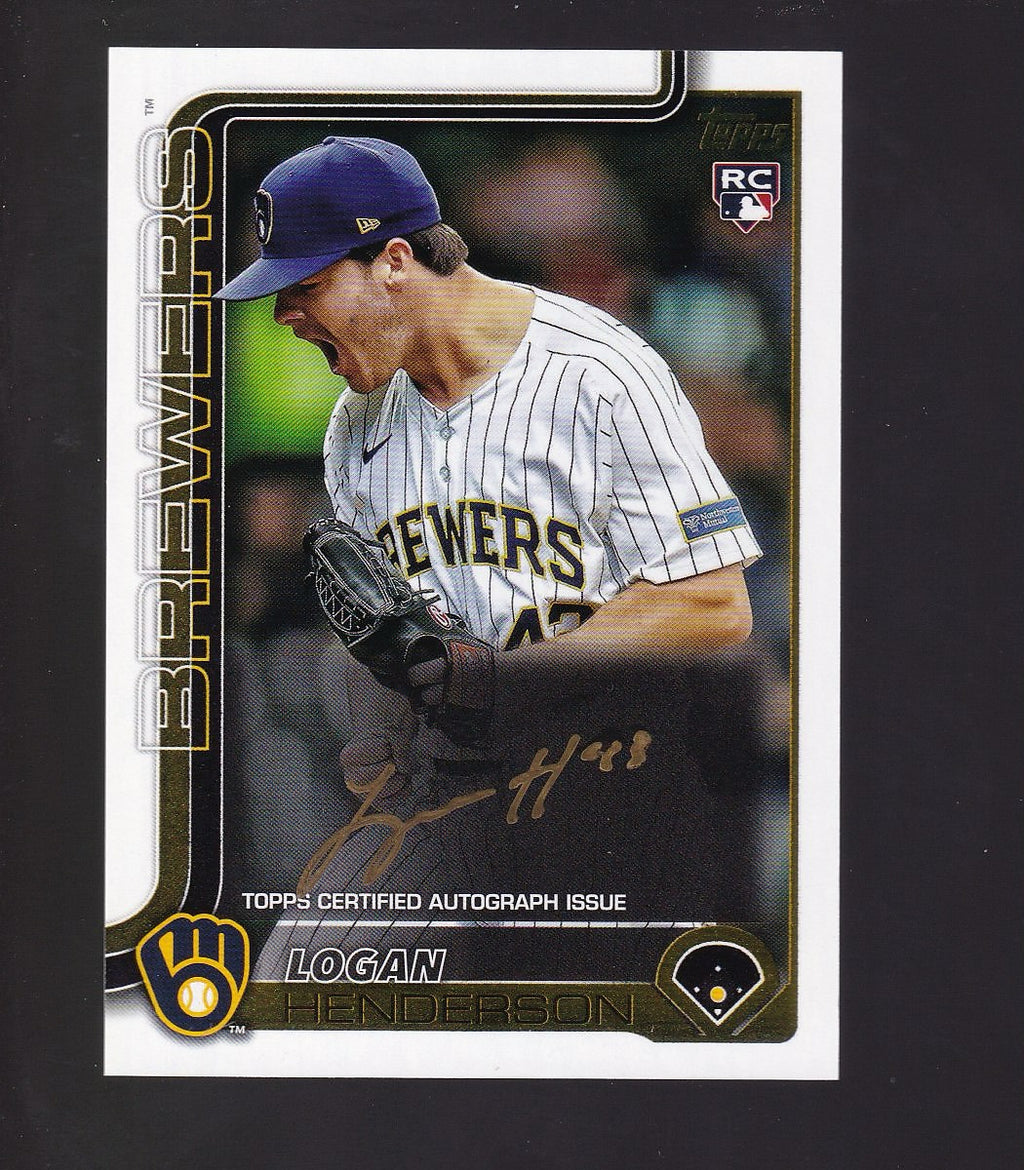 2025 Topps Update #US137 Logan Henderson Golden Mirror Autographs SSP