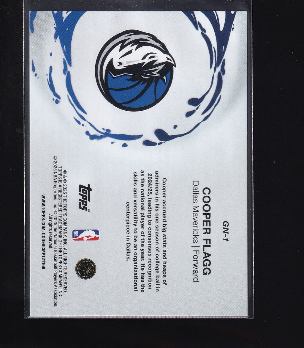 2025-26 Topps #GN-1 Cooper Flagg Generation Now