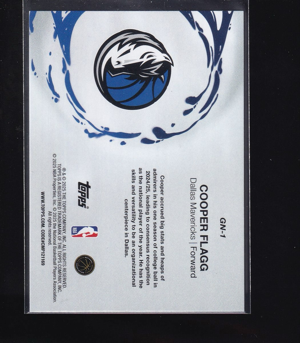 2025-26 Topps #GN-1 Cooper Flagg Generation Now