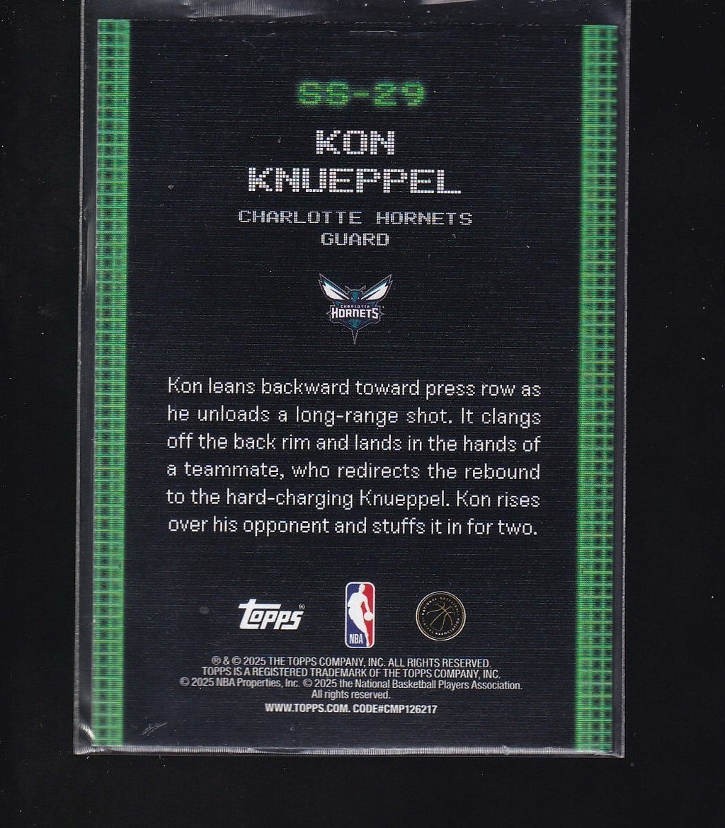 2025-26 Topps #SS-29 Kon Knueppel Scan and Slam