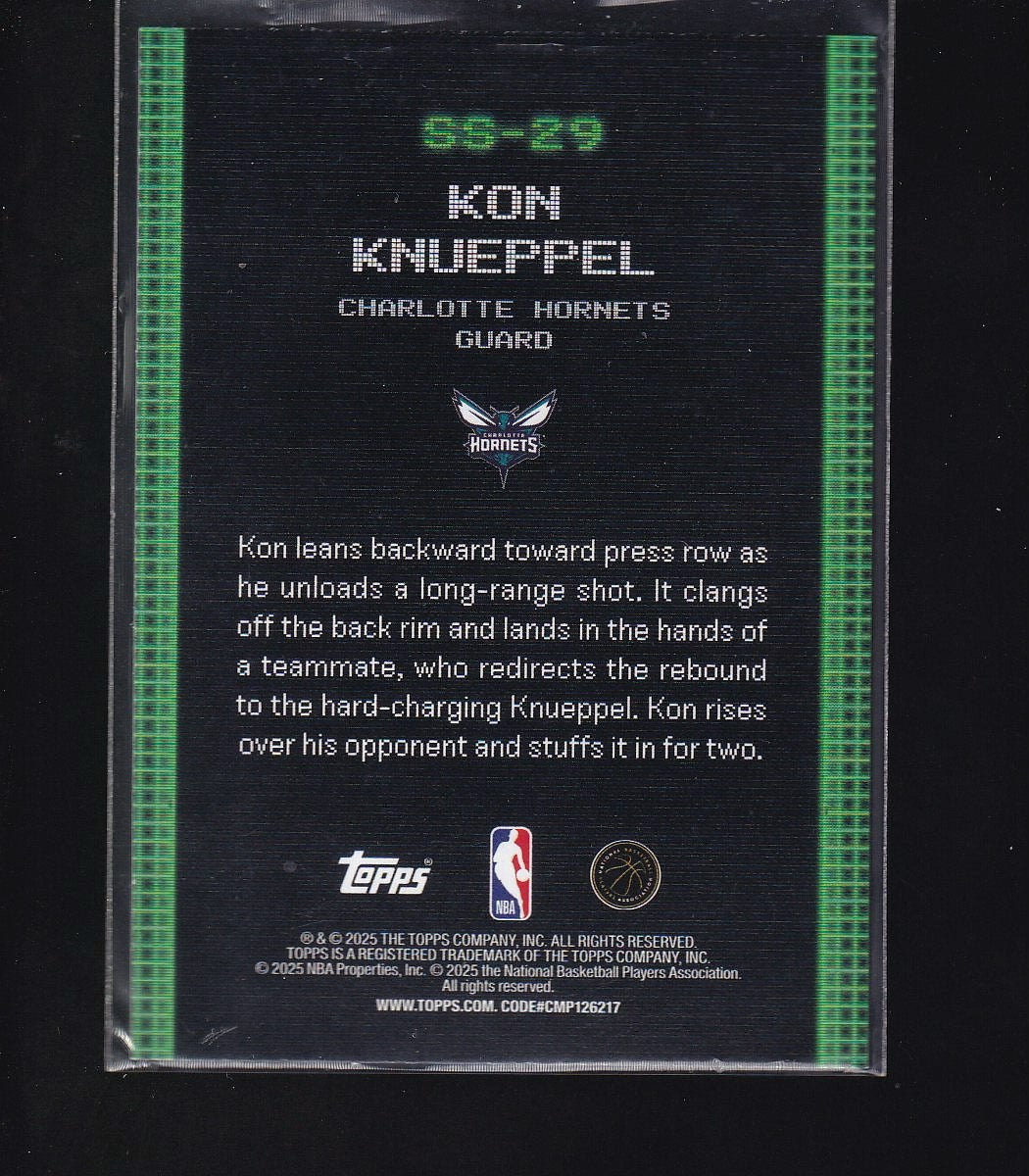 2025-26 Topps #SS-29 Kon Knueppel Scan and Slam
