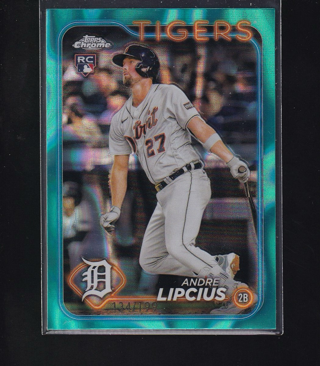 2024 Topps #509 Andre Lipcius Aqua Lava #/199